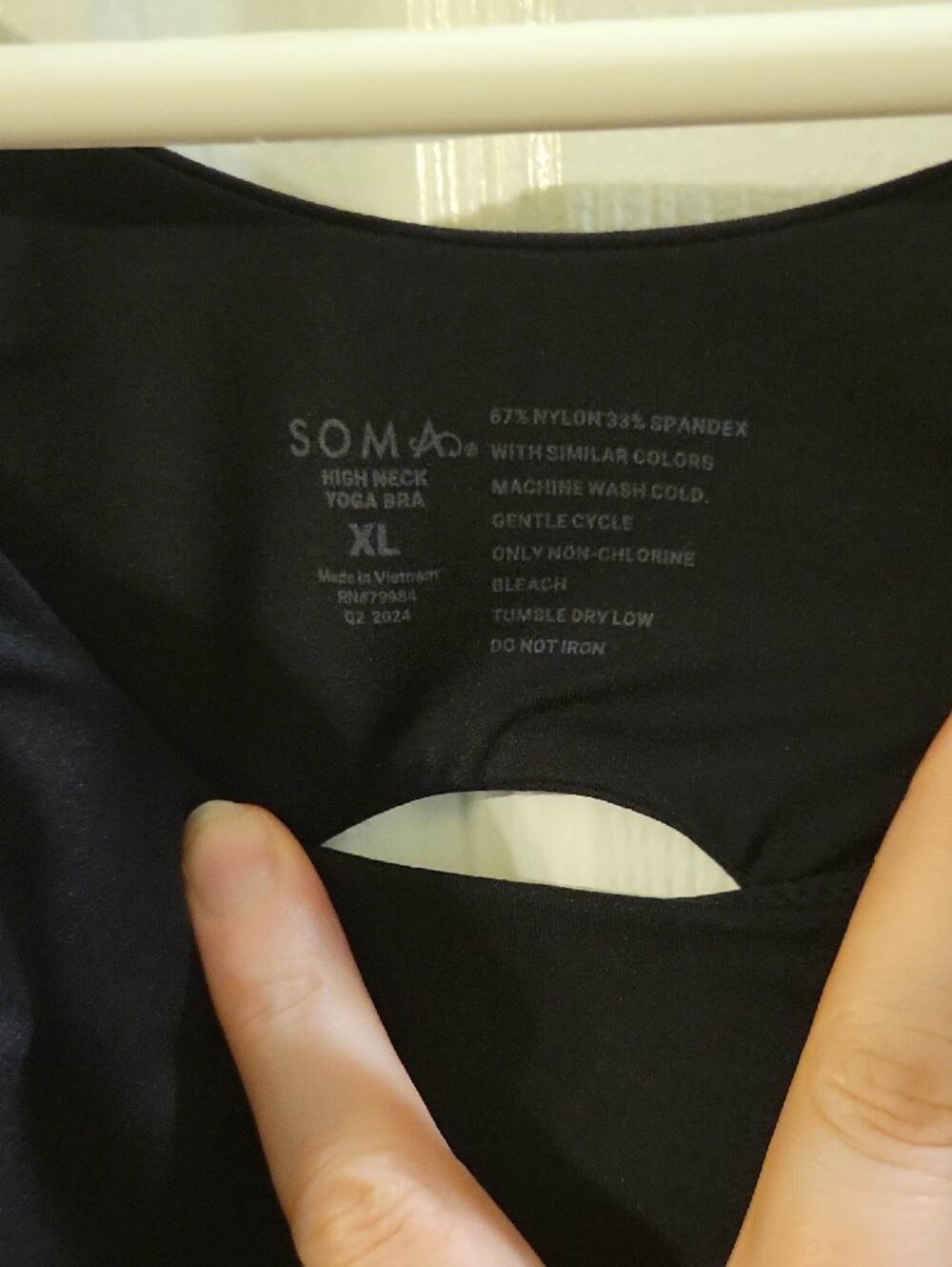 Set Of Two Soma Black Seamless Scoop Neck Sports Bras - Picture 2 of 7